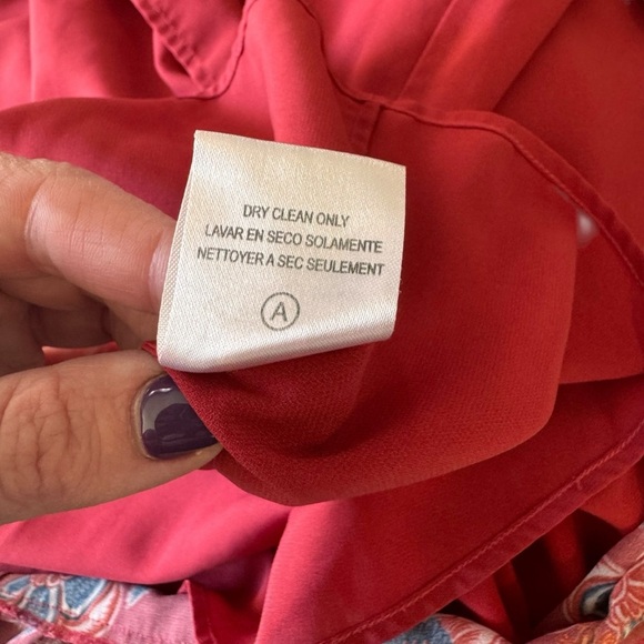 Sachin & Babi - Kara Maxi Dress Red Floral Chiffon Sz 10 - Picture 10 of 11